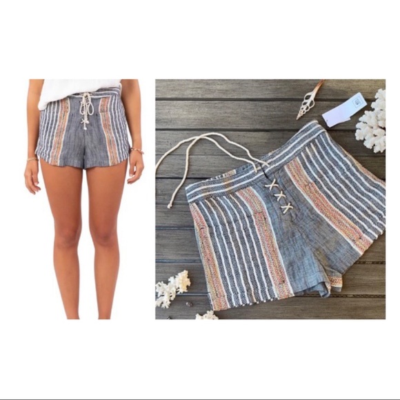 Rip Curl Pants - Rip Curl Baja Stripe Short - S